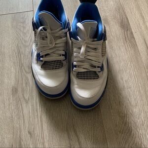Air Jordan 4 blue and white